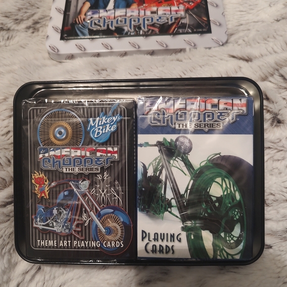 American Chopper Playing Cards with Collector Tin 2 Decks Brand New Sealed - Picture 3 of 3